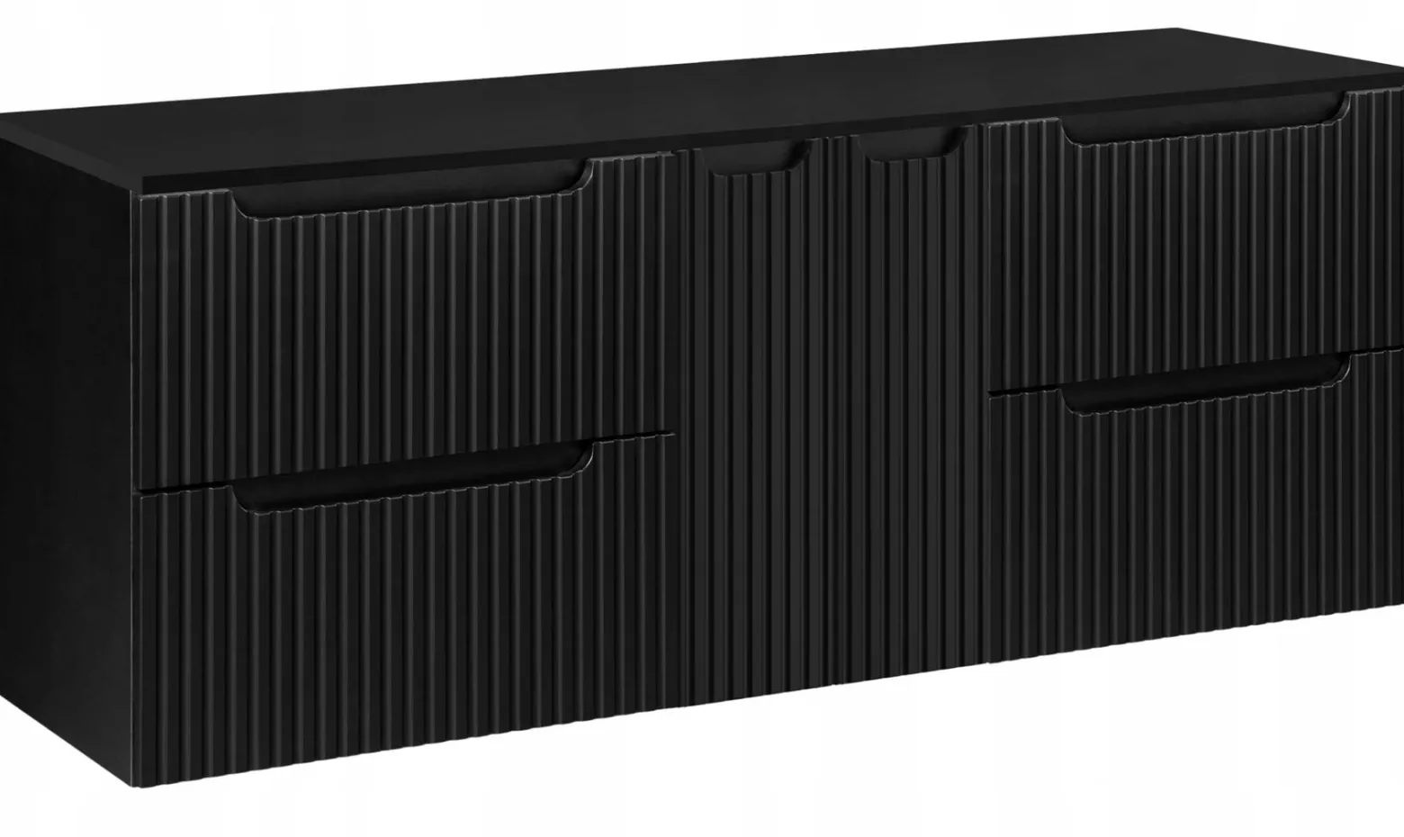 Szafka pod Umywalkę 160 cm z Blatem RYFLE NOVA BLACK