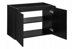 Szafka pod Umywalkę 120 cm Z Blatem Ryfle NOVA BLACK