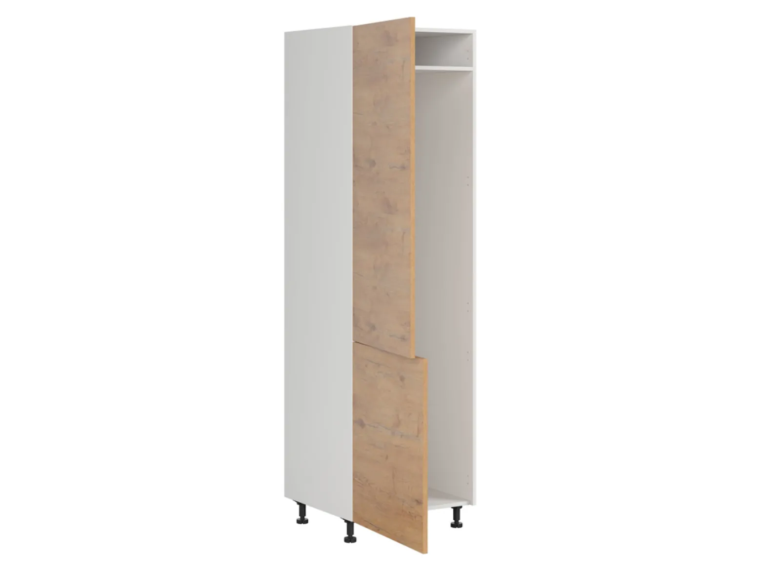 Szafka pod zabudowę lodówki Hamper 60 cm lewa dąb lancelot