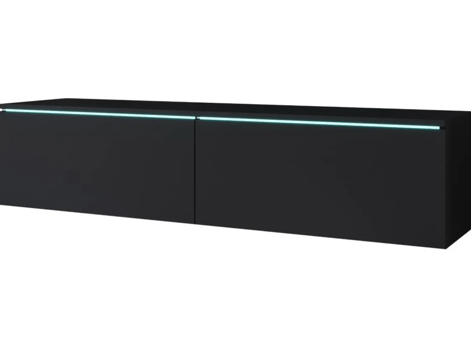 Szafka RTV DONNA 140 w kolorze czarny grafit