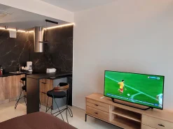 Szafka RTV II drewno i metal SIRIO LOFT, kolor dębowy