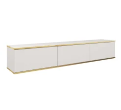 Szafka RTV ORO 175 biały + złoty