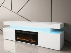 Szafka RTV z kominkiem Glossa EF 2D 190