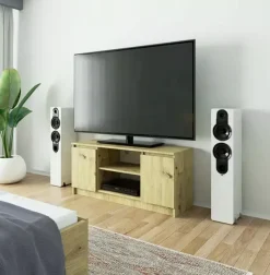 Szafka RTV z półkami dąb artisan - Jovon