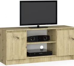 Szafka RTV z półkami dąb artisan - Jovon