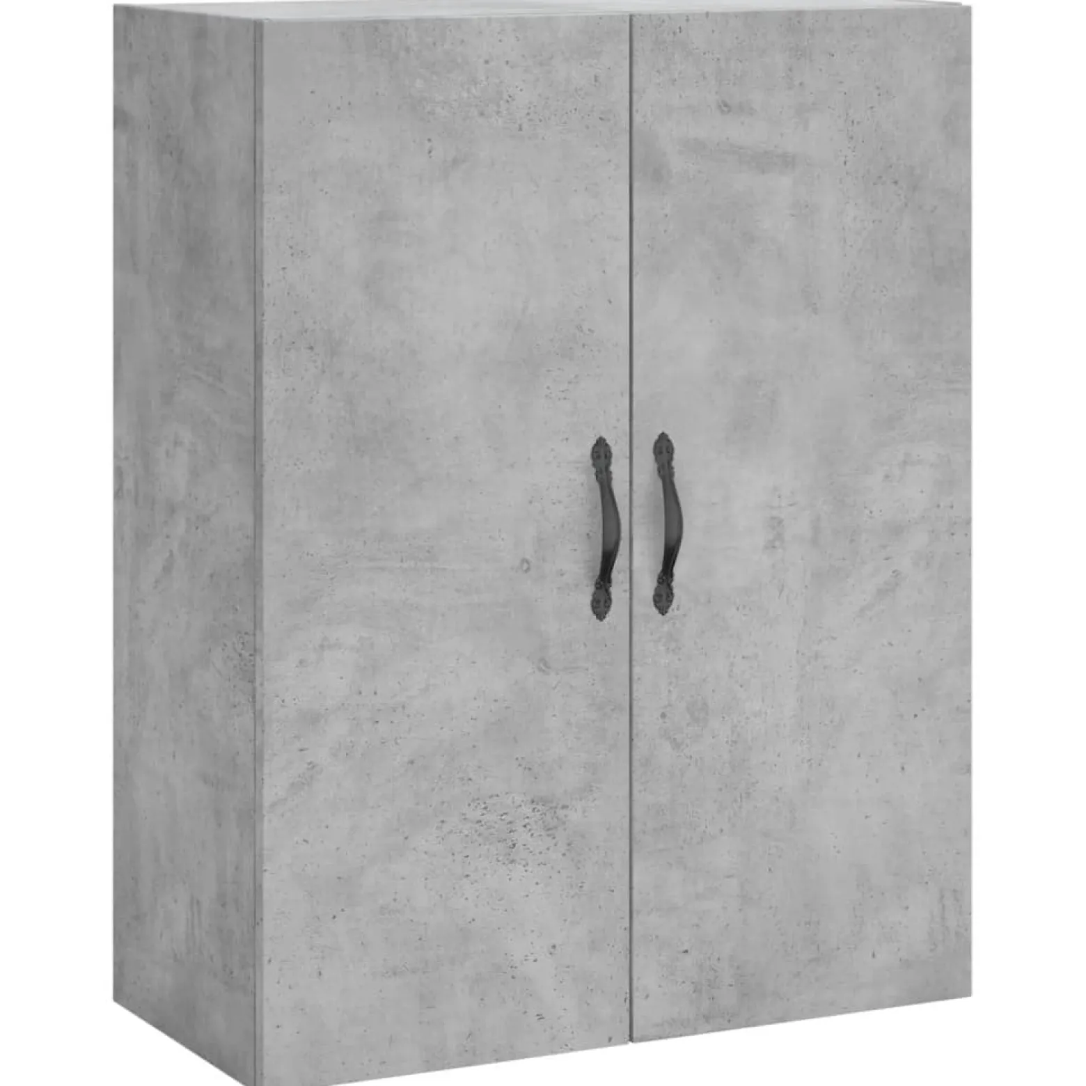 Szafka Szara Beton z Drzwiami 69.5x34x180 cm do Salonu Pokoju