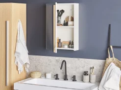 Szafka wisząca łazienkowa z lustrem PRIMAVERA 40 cm 60 cm Biały
