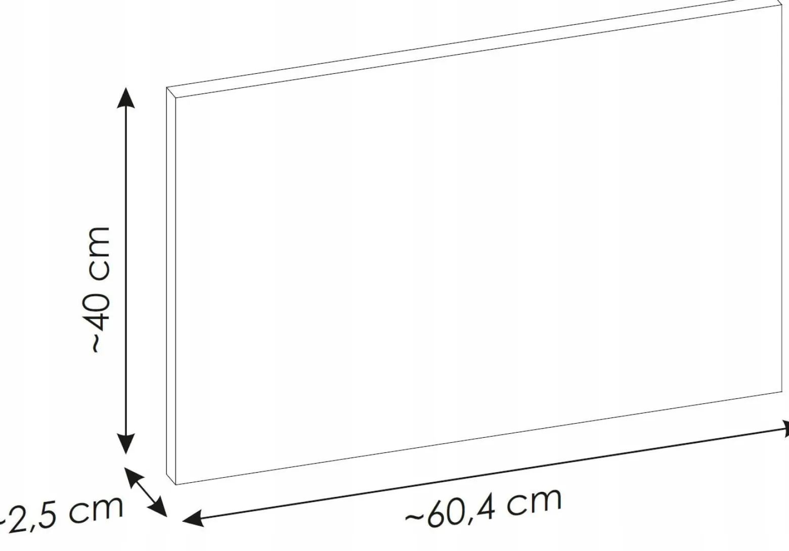 Szafka Z Umywalką 60 cm BLAT DĄB 2 Drzwi Ryfle NOVA BLACK