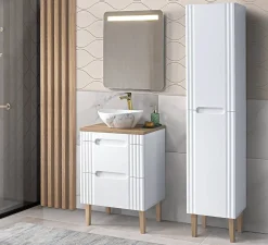 Szafka z Umywalką Fiji White 60 cm z Umywalką
