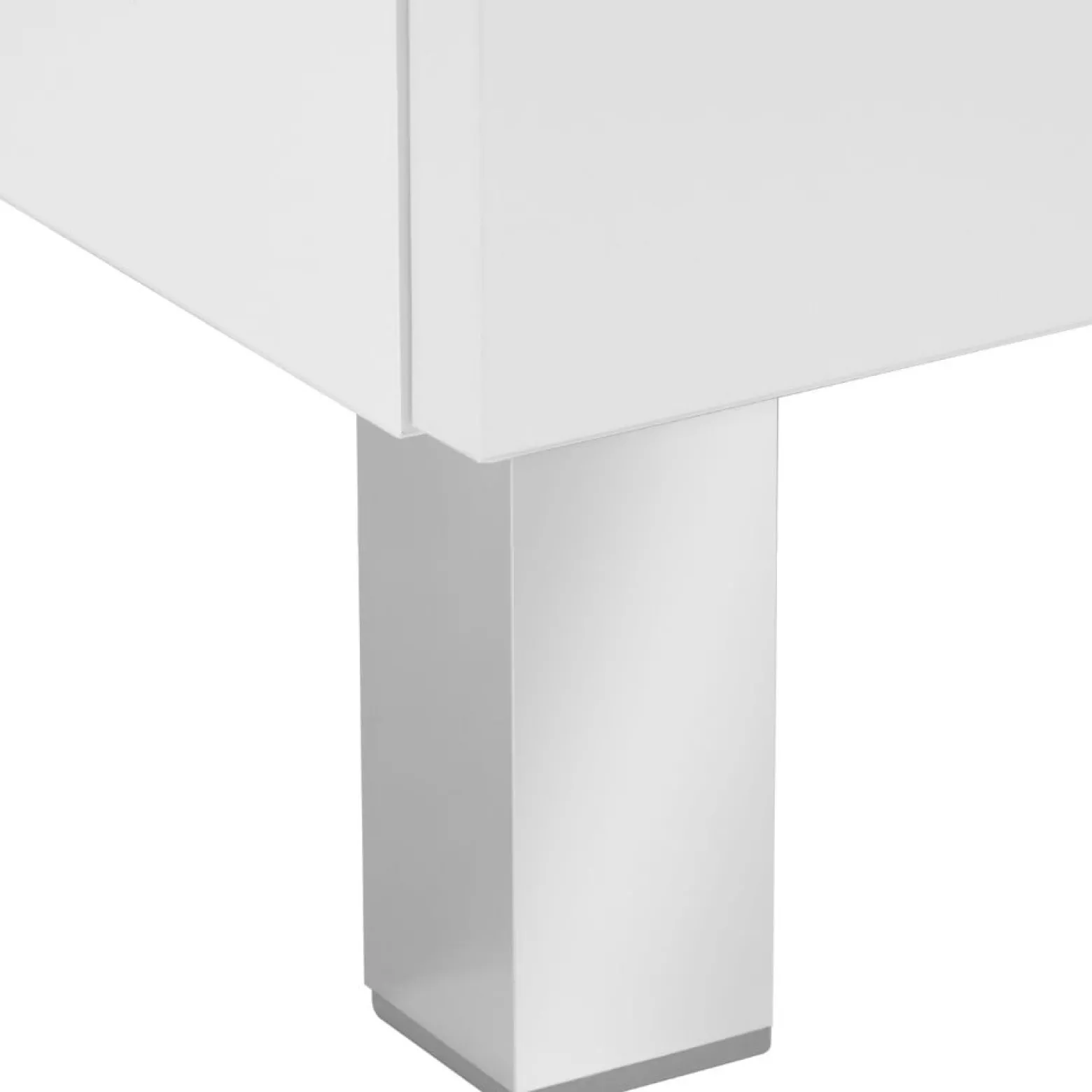 Szafka Łazienkowa Biała Stojąca z Umywalką 60 x 40 cm Połysk Bateria Boczna