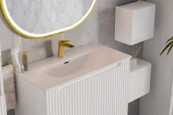 Szafka Łazienkowa 30 cm BIAŁA WISZĄCA RYFLE NOVA WHITE