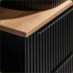 Szafka łazienkowa NOVA BLACK 83-20-1D 20cm czarna
