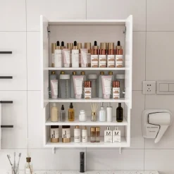 Szafka łazienkowa wisząca ścienna nad pralkę pojemne półki regał loft 64 cm