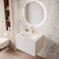 Szafka łazienkowa wisząca ESPEJO 76 cm z lustrem