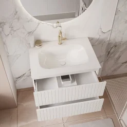 Szafka łazienkowa wisząca ESPEJO 76 cm z lustrem