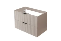 Szafka łazienkowa wisząca, kaszmir / blat marmur (MDF), 180 x 57 x 46 cm