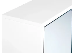Szafka łazienkowa wisząca z lustrem MDF biała