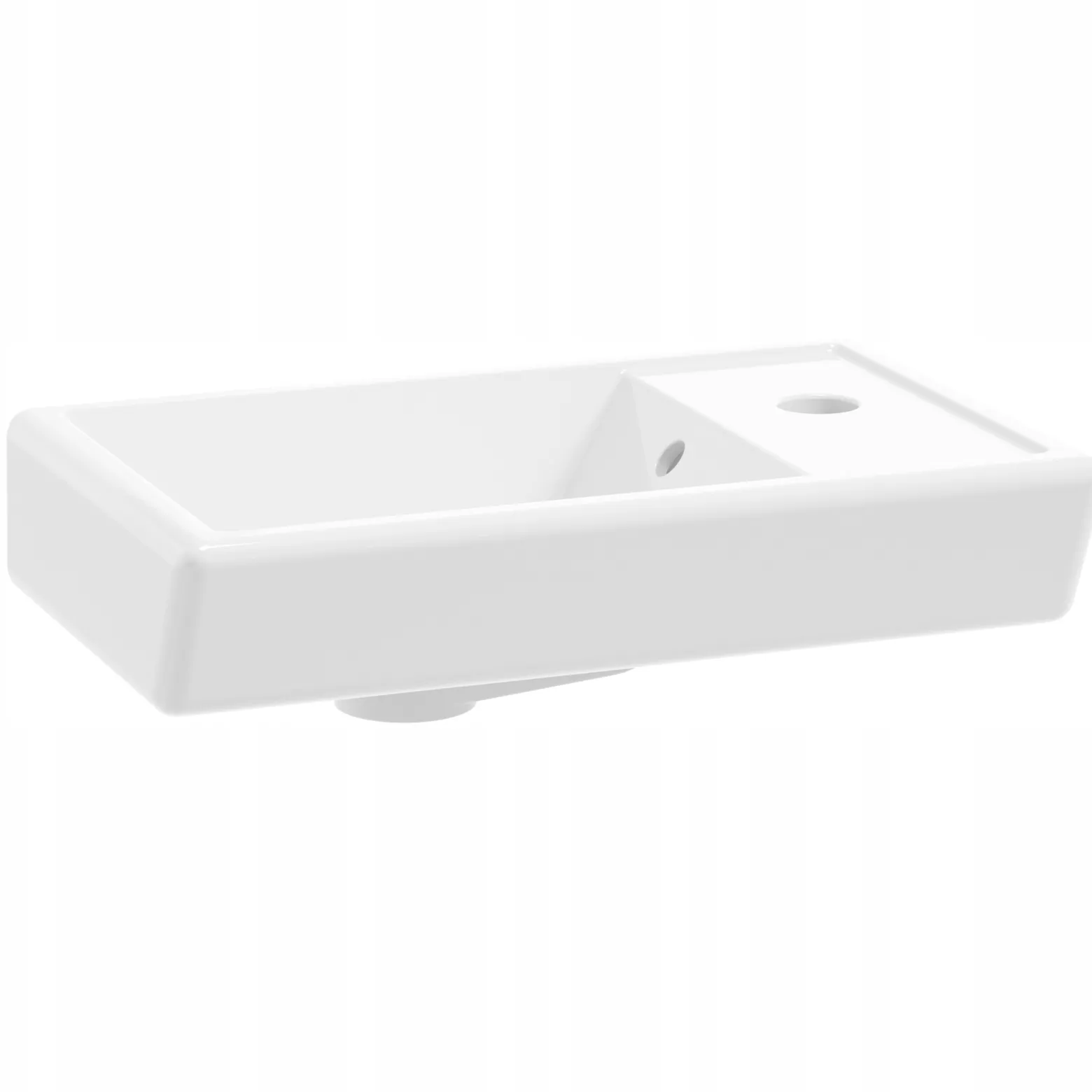 Szafka Łazienkowa 40 x 22 cm z Umywalką Wisząca Kaszmir Beżowa Mat Mała