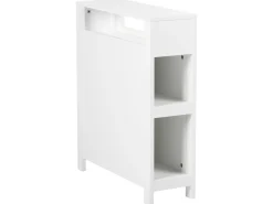 Szafka łazienkowa z koszami 20 x 70 cm MDF biała
