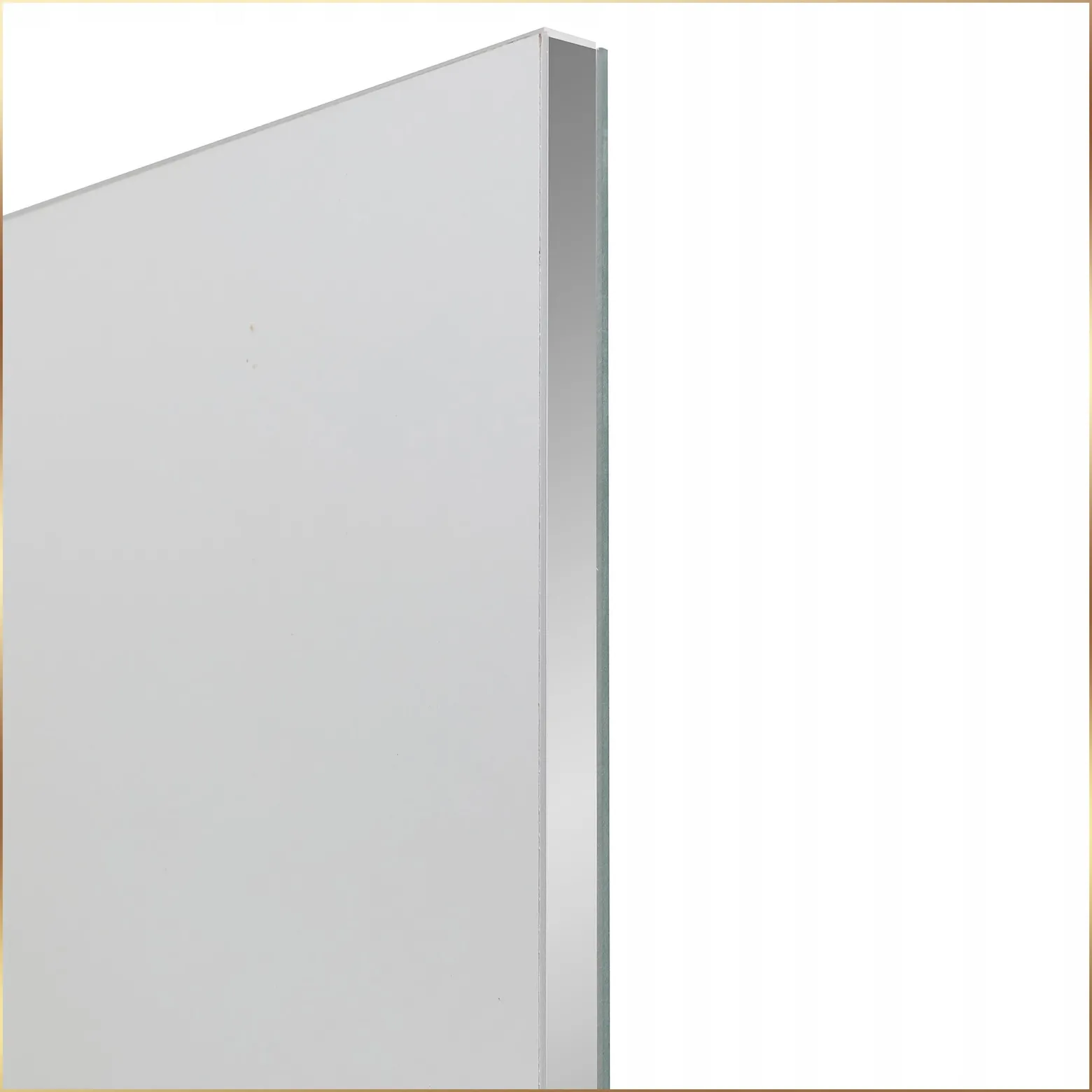 Szafka łazienkowa z lustrem wisząca 40x90x35 cm biała mdf półki cichy domyk