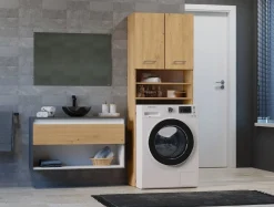 Szafka łazienkowe nad pralkę Pola dąb artisan