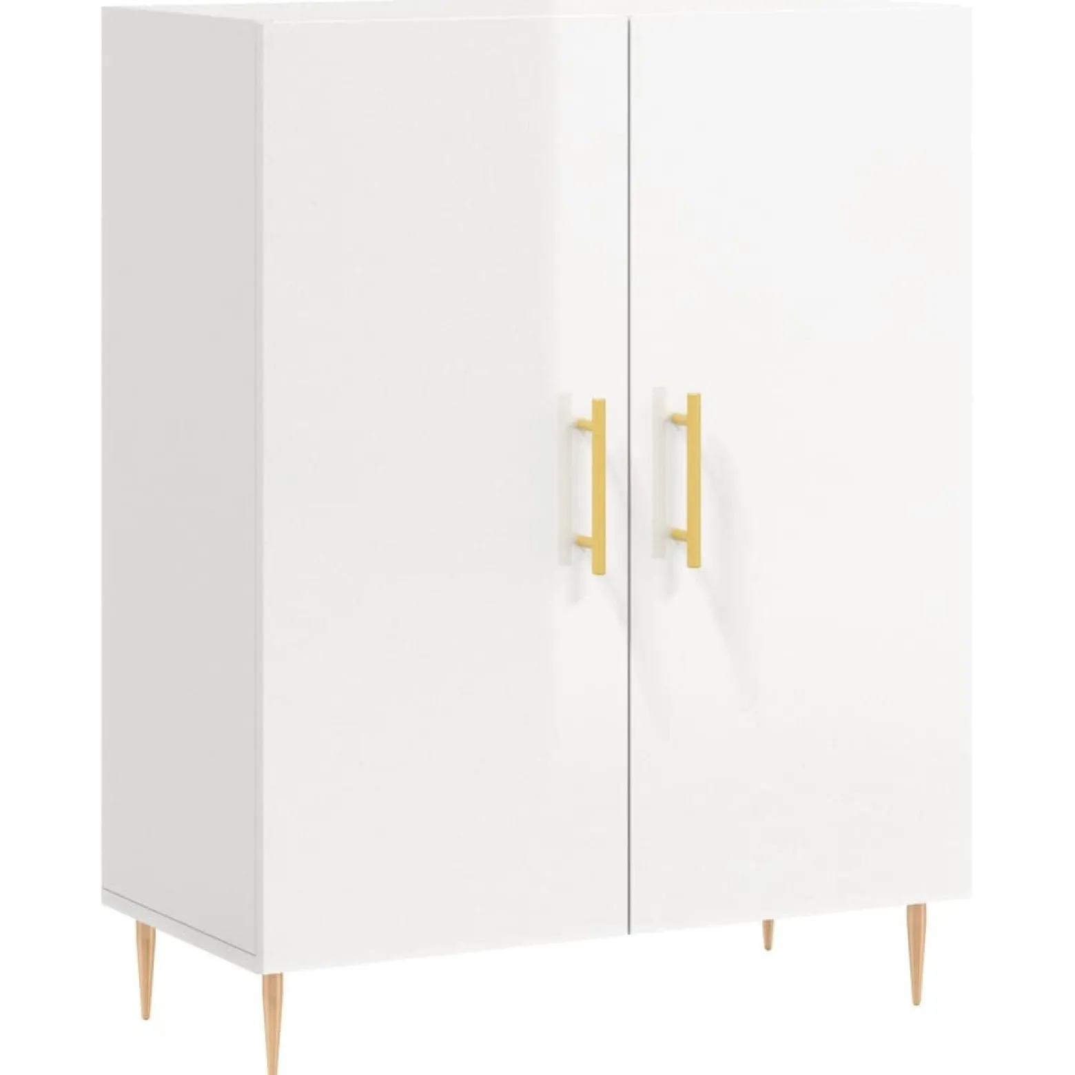 Szafka Biała Połysk 69.5x34x90 cm do Salonu Pokoju Sypialni