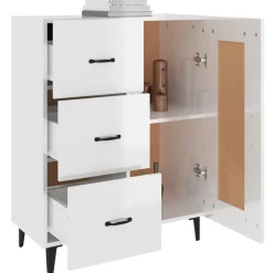 Szafka Biała Połysk 69.5x34x90 cm do Salonu Pokoju Sypialni