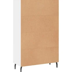 Szafka Biała 69.5x31x115 cm do Salonu Pokoju Sypialni