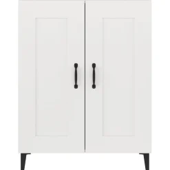 Szafka Biała 69.5x34x90 cm do Salonu Pokoju Sypialni