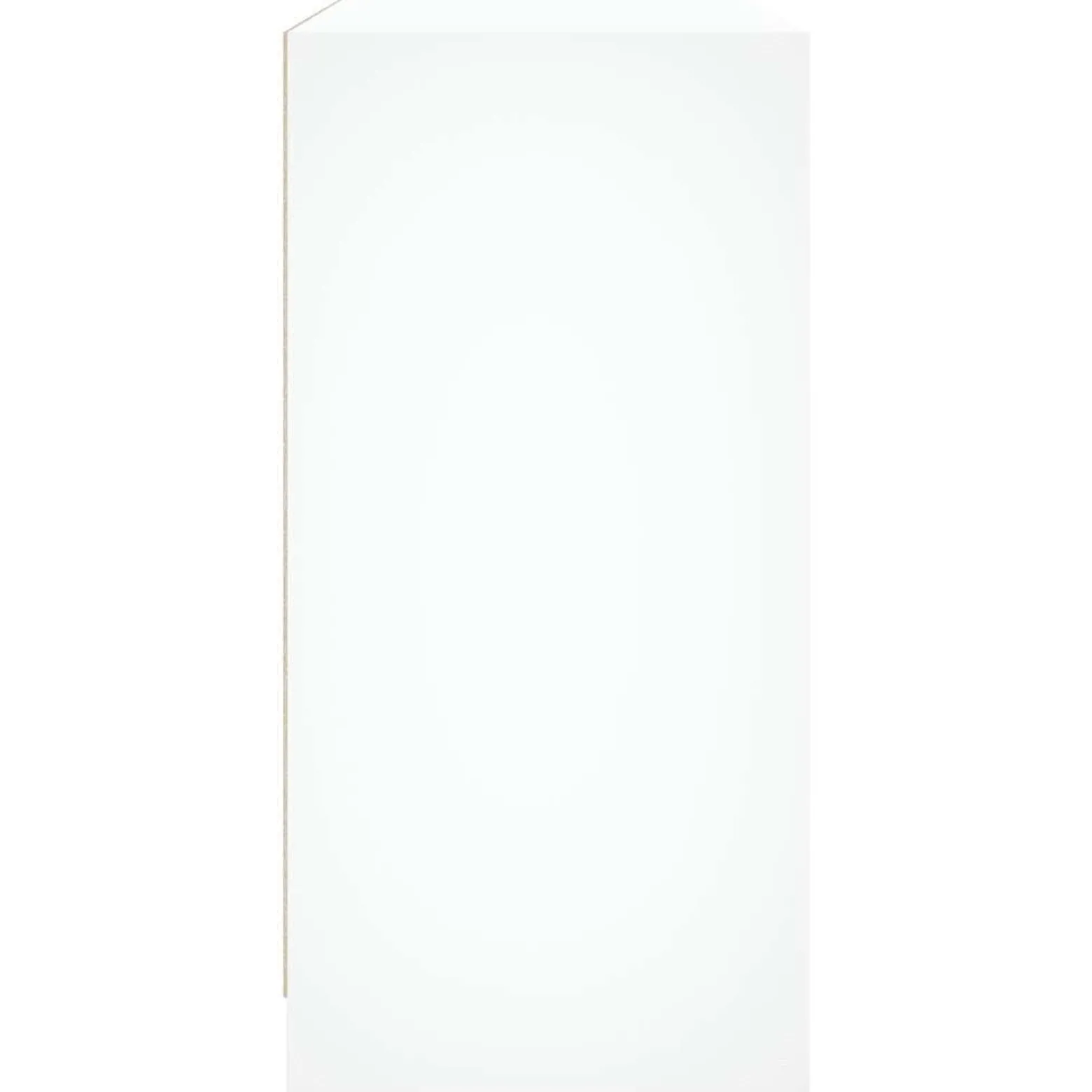 Szafka Biała z Drzwiami Szklanymi 102x37x75.5 cm do Salonu Pokoju