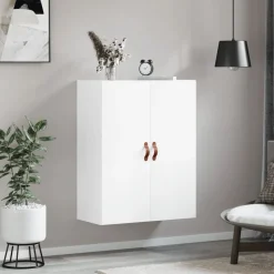 Szafka Biała z Drzwiami 69.5x34x90 cm do Salonu Pokoju Sypialni