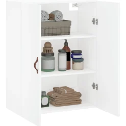Szafka Biała z Drzwiami 69.5x34x90 cm do Salonu Pokoju Sypialni