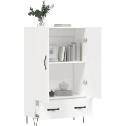 Szafka Biała z Drzwiami 69.5x31x115 cm do Salonu Pokoju Sypialni
