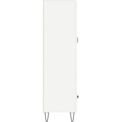 Szafka Biała z Drzwiami 69.5x31x115 cm do Salonu Pokoju Sypialni