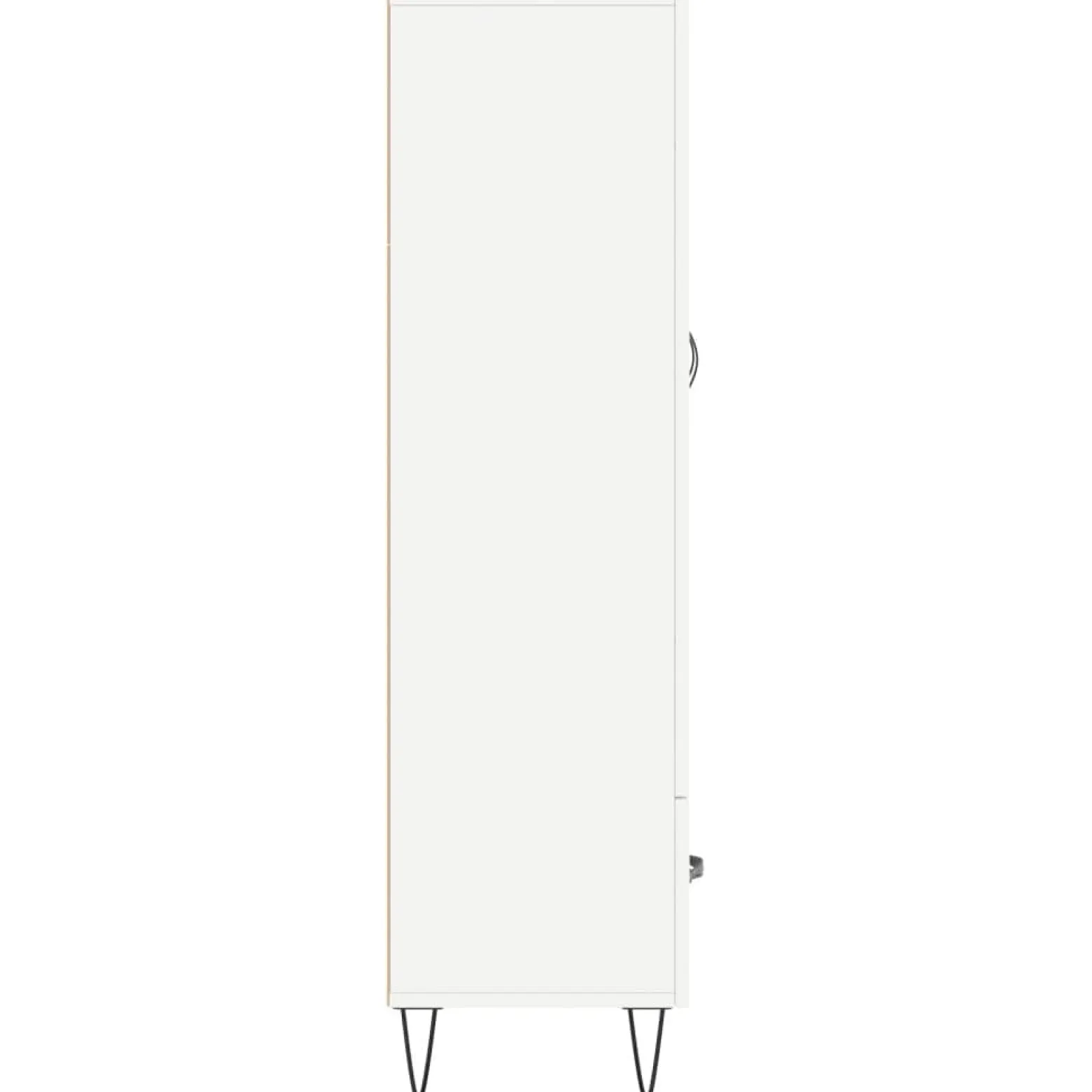 Szafka Biała z Drzwiami 69.5x31x115 cm do Salonu Pokoju Sypialni