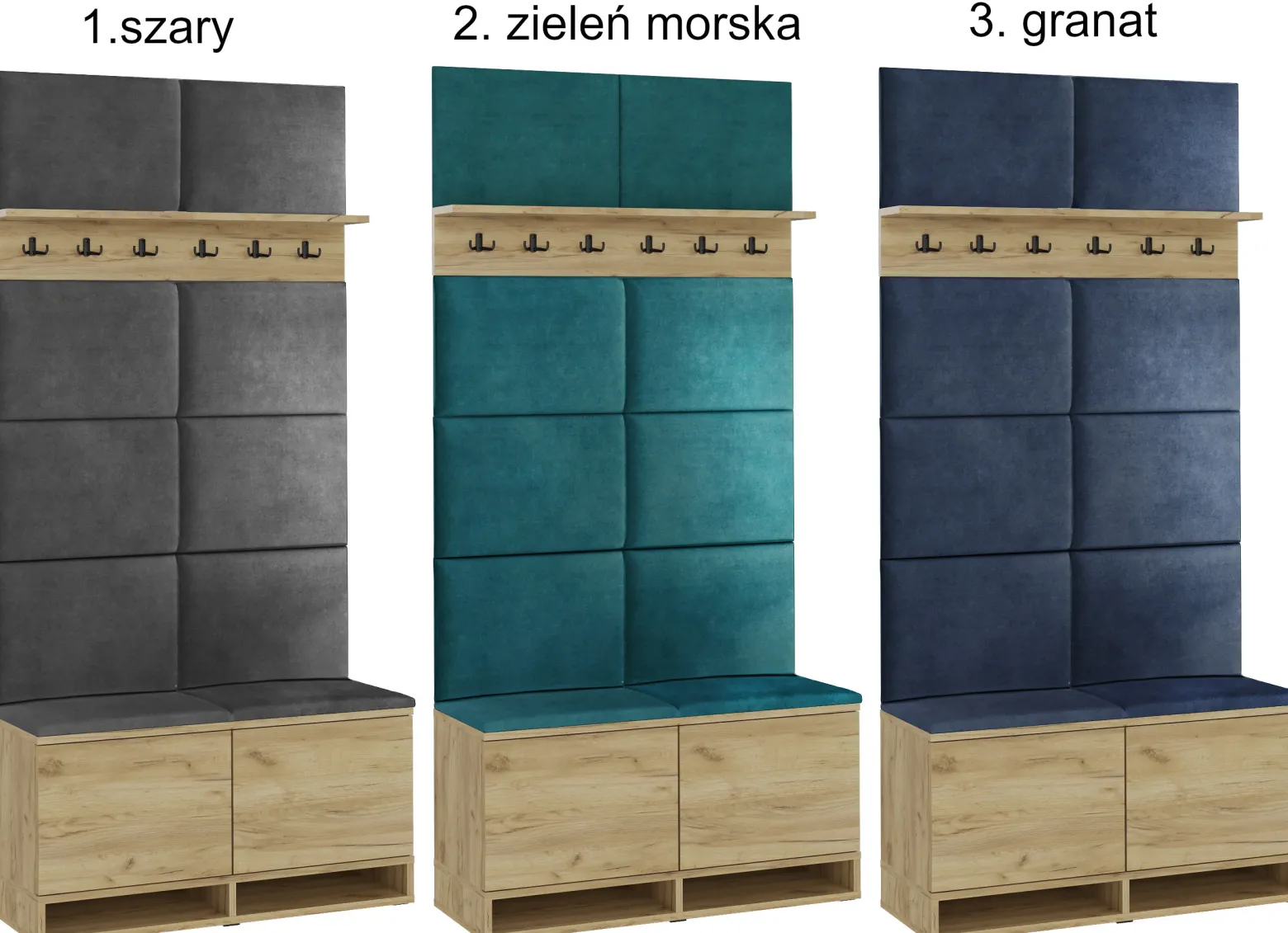 Szafka buty siedzisko craft KANSAS panele wieszak siedzisko