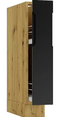 Szafka cargo 15 cm dąb artisan + czarny - Avro