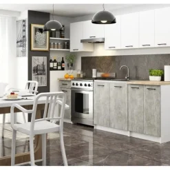 Szafka do kuchni, blat, KLARA, 40cm, biel, beton, sonoma, mat | TYLETEGOTU