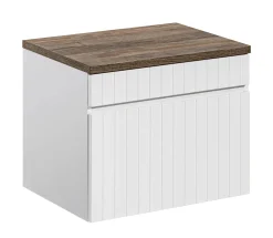 Szafka ICONIC WHITE 82-60-D-1S z umywalką Smile i blatem