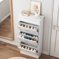 Szafka komoda na buty stół konsolowy przedpokoju 3 drzwi nowoczesna loft