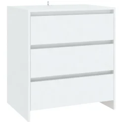 Szafka Komoda Regał Biała z Szufladami 70x41x75 cm do Salonu Pokoju