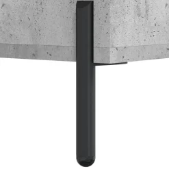 Szafka Komoda Regał Szara Beton z Drzwiami 34.5x34x180 cm do Salonu Pokoju