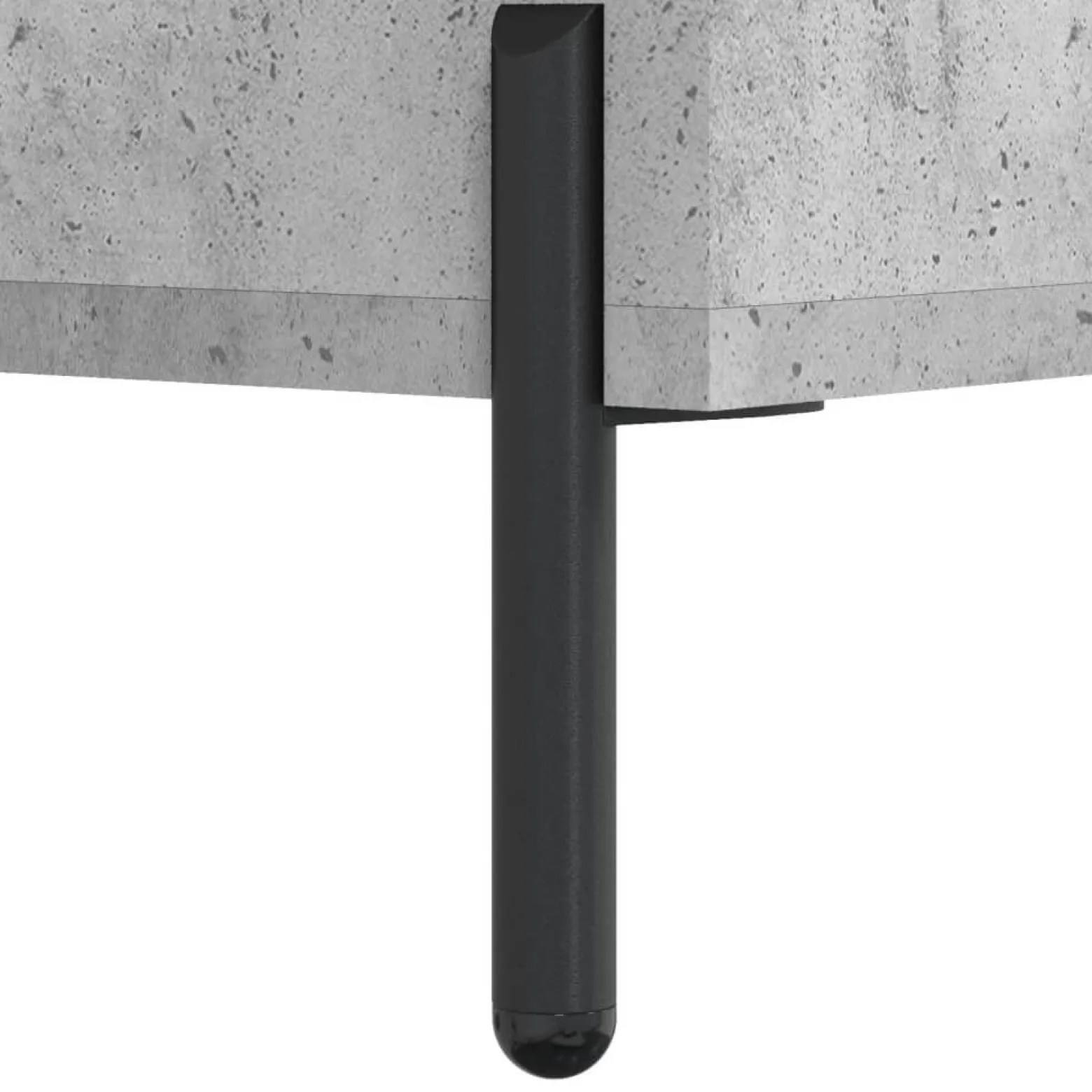 Szafka Komoda Regał Szara Beton z Drzwiami 34.5x34x180 cm do Salonu Pokoju