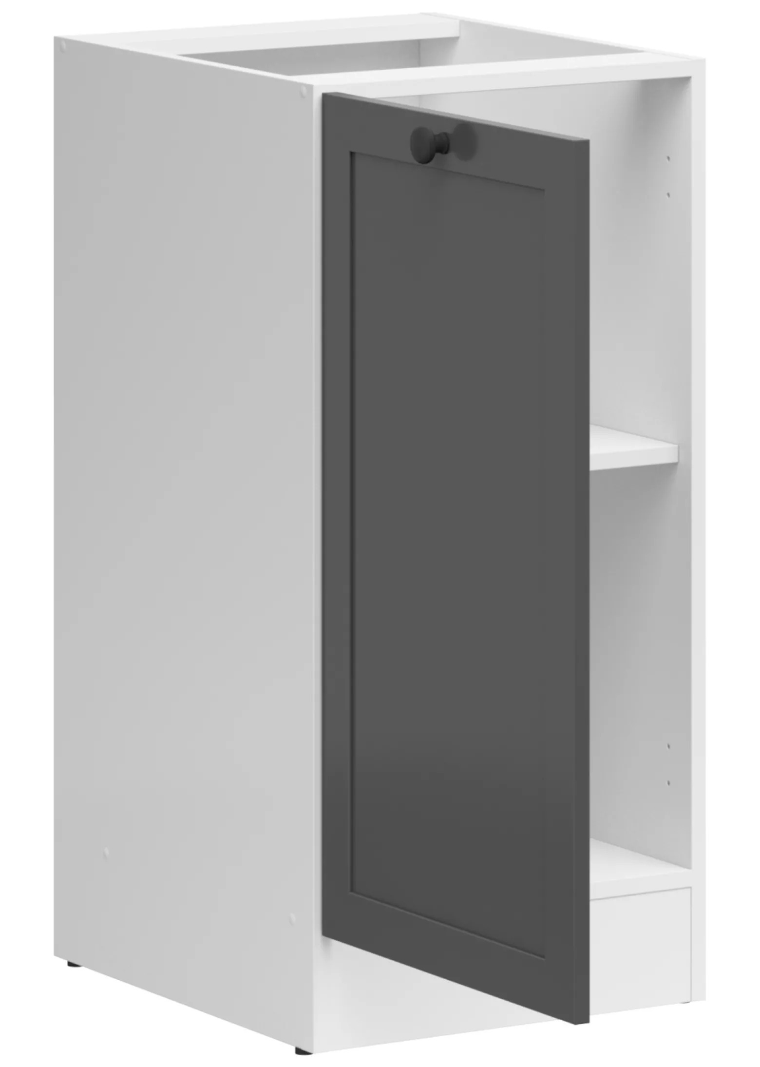 Szafka kuchenna dolna Junona Line 40 cm lewa grafit