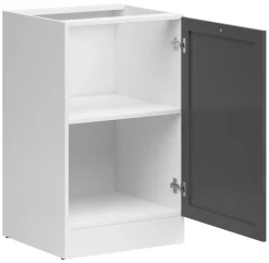 Szafka kuchenna dolna Junona Line 50 cm prawa grafit