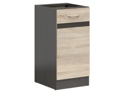 Szafka kuchenna dolna Junona Line 40 cm prawa dąb sonoma