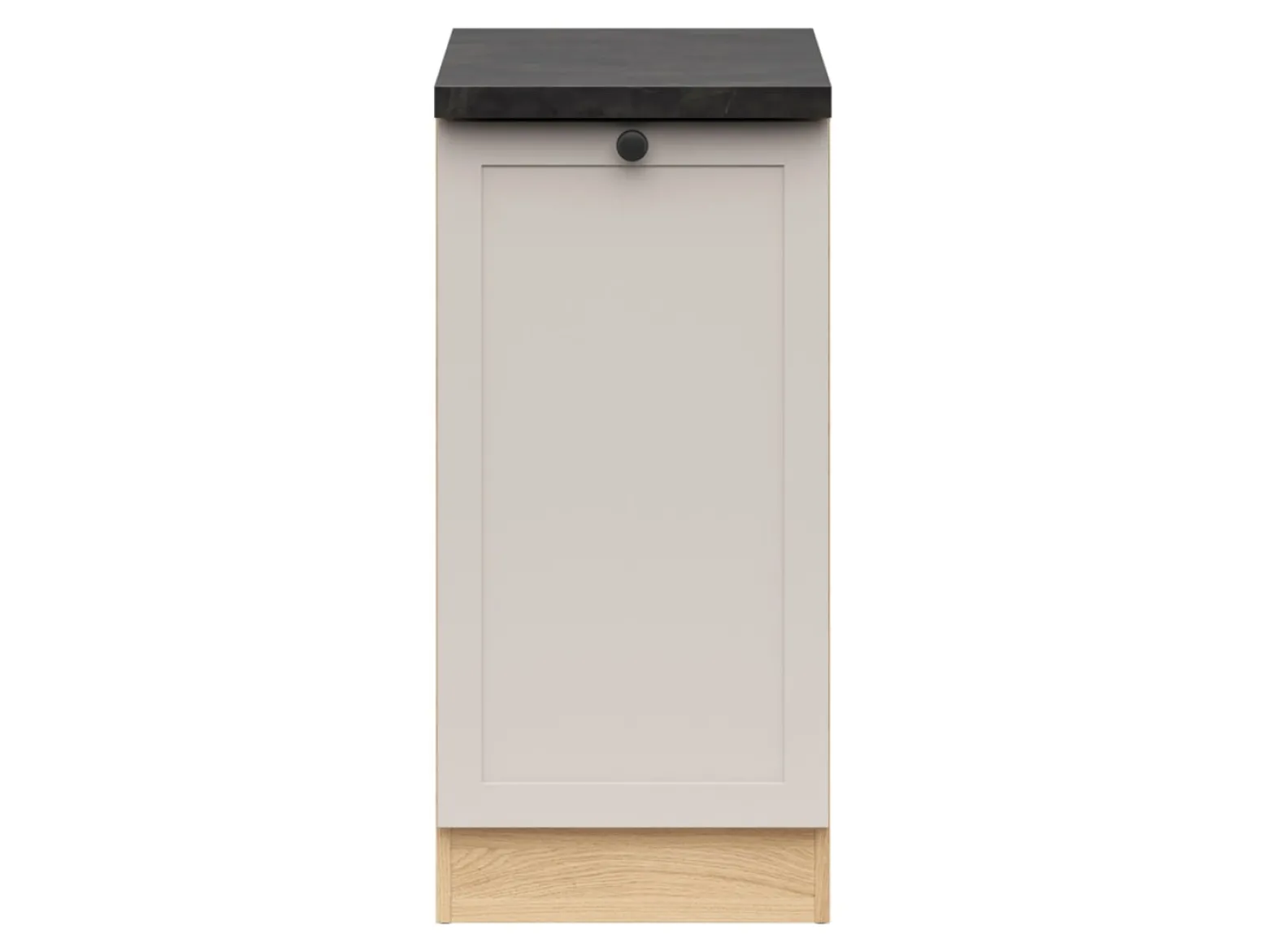 Szafka kuchenna dolna Junona Line 40 cm prawa z blatem dąb bernstein/uni kaszmir
