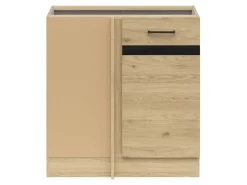 Szafka kuchenna dolna narożna Junona Line lewa dąb bernstein zabudowuje naroże 100x60 cm