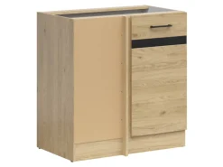 Szafka kuchenna dolna narożna Junona Line lewa dąb bernstein zabudowuje naroże 100x60 cm