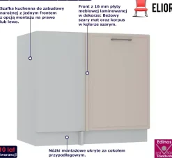 Szafka kuchenna dolna narożna 90 cm - Luska